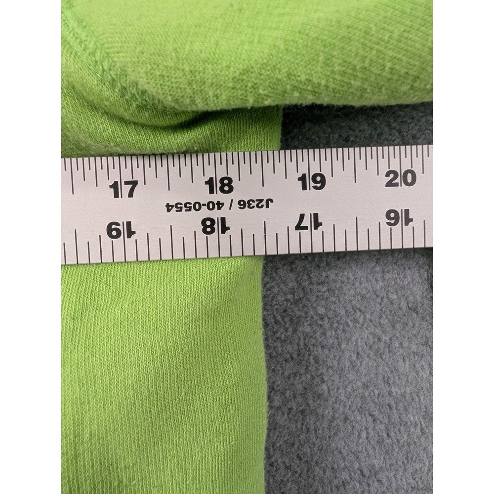 PINK Victoria's Secret Hoodie S Neon Green Sherpa Lined Sequin Logo Zip - Picture 9 of 13